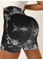Shorts De Yoga Sin Costuras Para Mujer De Cintura Alta Secado Rápido Fitness Verano Shorts De Ejercicio Running Ciclismo Deportes Gimnasio - details 8