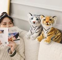 Juguete De Peluche Tigre Bebé Simulación 23cm Juguete Suave De Animal Silvestre Cojín Para Niños Regalo De Cumpleaños Para Niños Boys - details 8