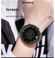 Reloj Deportivo Al Aire Libre Para Hombres Pantalla Grande LED Luminosa Resistente Al Agua Camuflaje Digital Con Alarmas Y Calendario - details 4
