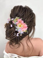 Clip De Cabello Para Novia Rosa Complemento Floral Para Bodas Accesorios De Cabello Tradicionales Para Fiestas Carnavalescas Y Festivas - details 0