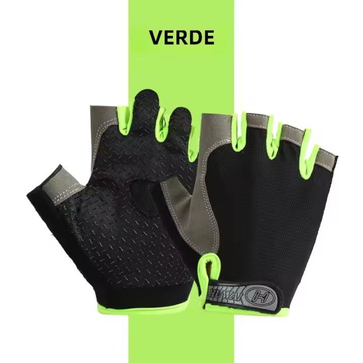 Guantes De Gimnasio Para Levantamiento De Peso Antideslizantes Transpirables Para Hombres Y Mujeres Entrenamiento De Fitness Ciclismo - 1