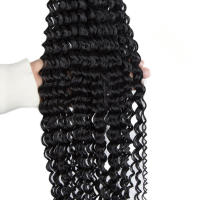 Cabello Sintético Enredado Largo 34 Pulgadas Natural Ombre Rojo Rubio Marrón Extensiones De Cabello Tejido Crochet Textura Rizada Y Enredada Suave Para Negras - details 4