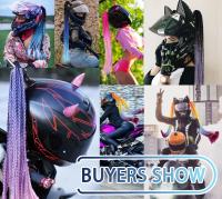 24 Pulgadas Trenzas De Casco Para Mujer Trenzas De Motocicleta Con Succión Estilo Coletas Moto Accesorios De Casco - details 6