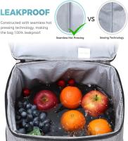 Mochila térmica para el almuerzo, grande y suave, ideal para playa, picnic, barbacoa, camping y fiestas (azul) - details 1