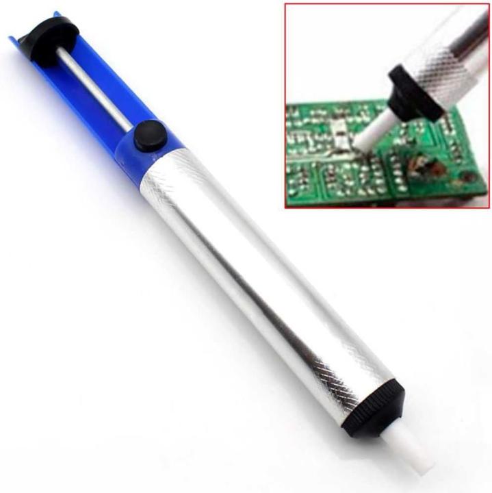 neKne desoldador de estaño, practico desoldador para quitar las soldaduras de estaño. Chupón Estaño Bomba de succión estaño Limpiador de Residuos de Estaño en Placas Electrónicas Bomba de succión, bomba desoldadora