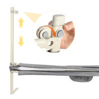 Aqrau barrera de cama plegable de 150 cm especial cama Barandilla para cama - details 0