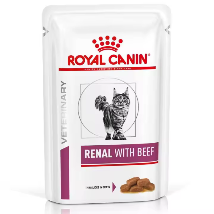 12X85G - Royal Canin Renal Feline con Ternera - 1