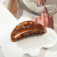 Juego De 1 Pieza De Pinzas Para El Cabello Elegantes Para Mujer Tamaño Grande Moda Gruesa Pinza De Tiburón Para Cabello Grueso - details 7