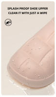 Chinelos De Invierno Para Mujer Con Peluche Adicional Cierre Pull on Material Superior EVA Tacón Medio Tipo De Suela EVA - details 6