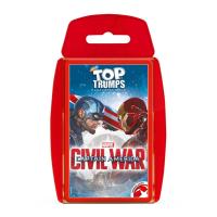 Top Trumps Captain America Civil War Baraja de 32 cartas Fichas técnicas de los personajes de Capitán América Marvel Versión inglesa En estuche de plástico rígido Transportar De viaje Iron Man Héores - details 5