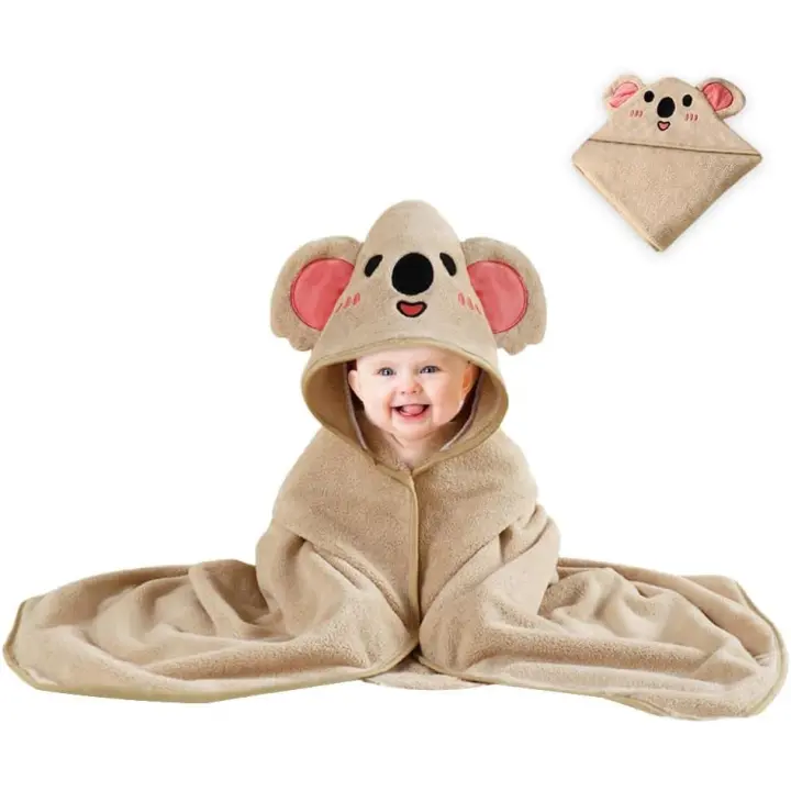 Toalla Bebe Recien Nasido 80x80 Toalla Bebe with Caucha Niña Capa de Baño Bebe Algodon Toalla Baño Bebe Caucha Albornoz Bebe 1 Año Toallas Ducha Bebe - 1