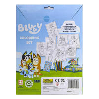 Set para Colorear Bluey 15 piezas, Papelería Infantil Bluey, Hojas para Colorear, Lápices de Colores y Pegatinas Bluey, Regalo Cumpleaños para Niños y Niñas - details 2