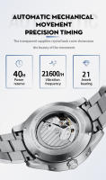 Reloj Mecánico Automático WM Watch Welly Merck Para Hombre Multi-función Resistente Al Agua Con Crowns Ocultas Cristal De Zafiro WM160 - details 6
