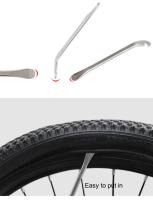ZHIQIU 3PCS Palas Para Neumáticos De Bicicleta Herramienta De Cambio De Llanta De Acero Portátil Para Reparación De Bicicleta Con Tubo - details 2