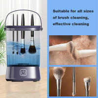 Limpieza y secador de cepillos de maquillaje eléctrico recargable por USB, herramienta de limpieza de cepillos de cosméticos portátil de plástico con función de lavado automático y secado rápido, inodoro - BC10，san valentin regalos mujer - details 7