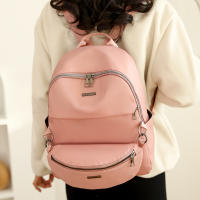 Mochila de tela de nailon de otoño, nueva mochila de ocio de color sólido a la moda, bolsa de viaje de pequeña capacidad - details 7