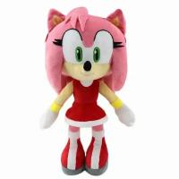 Muñeco De Peluche Sonic De 30cm De Alta Calidad Con Guantes Y Cola Amy Rose Juguete Suave Para Niños Regalo De Cumpleaños - details 0