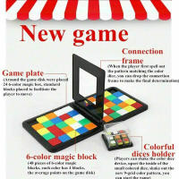 Juego Educativo De Tablero Para Niños Y Niñas Color Battle Square Racer Antiestrés Desarrolla La Lógica Y La Resolución De Problemas Juguetes Interactivos Para Padres E Hijos - details 1