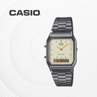 Reloj Casio VINTAGE EDGY AQ-230GG-9A unisex dial analógico y digital Hora dual - alarma - details 6