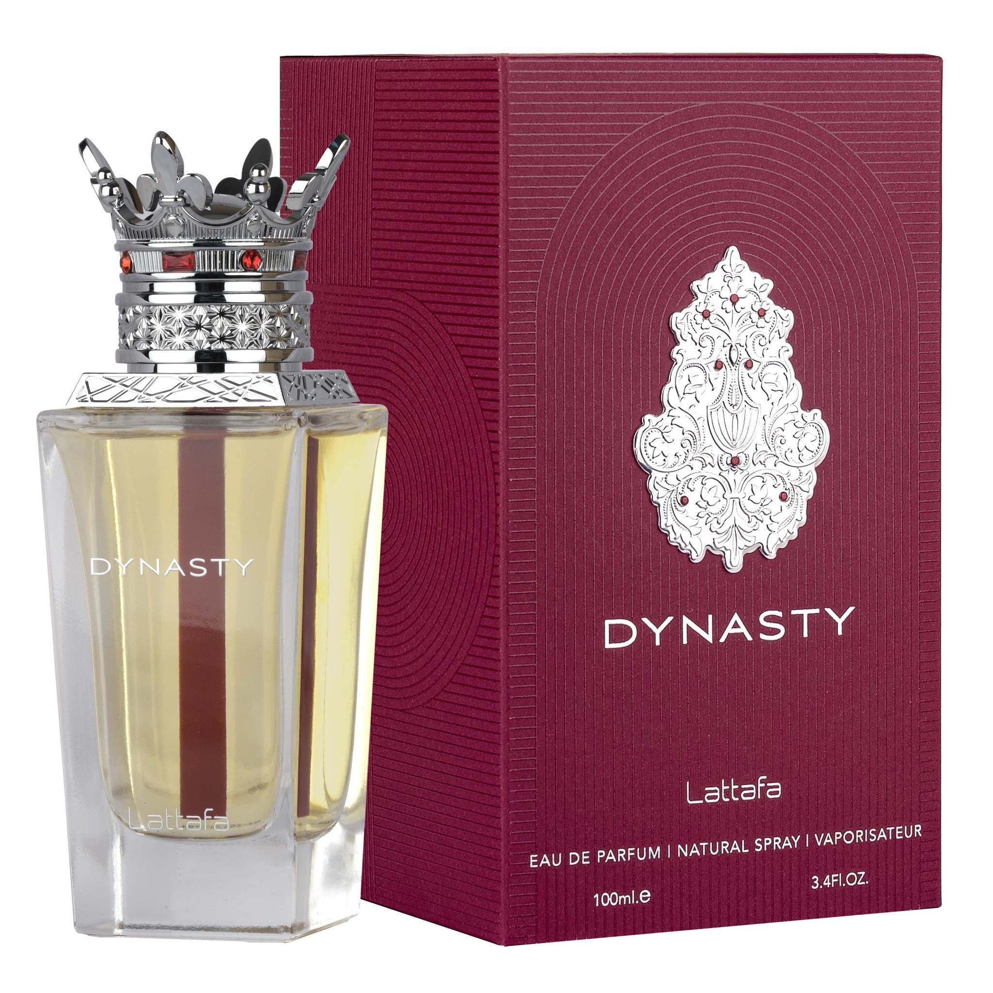 Dynasty Lattafa 100 ml – Perfume Árabe 100% Original Unisex, Fragancia Oriental-Amaderada de Lujo