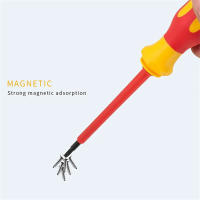 Destornillador Eléctrico Aislado De Alta Dureza Conjunto Doméstico Magnético En Forma De Palabra Hexagonal Plum Blossom Con Mango - details 11