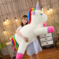 Muñeco De Peluche Unicornio Arcoíris Tamaño Gigante Suave Y Suave Regalo De Navidad Para Niños Y Niñas Animal De Peluche Unicornio De Algodón PP - details 4