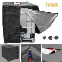 1000L Tank Tarpaulin, IBC Rainwater Tank Sunscreen Tarpaulin, Anti-UV Dustproof, Protective Cover, Green Protective Tarpaulin (116 x 100 x 120 cm) - details 0
