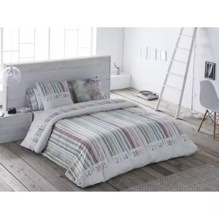 JVR - Funda nórdica juego de 2 piezas modelo GRAFIC - Tejido 100% Algodón - Estampado digital - Fabricado en España - Cama 90/105/135/150/160/180 - 1