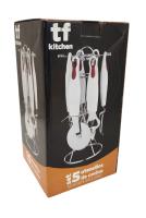 Set Premium de Cocina: Abrebotellas, Abrelatas, Cortapizzas, Cuchara y Pelador con Soporte - details 3