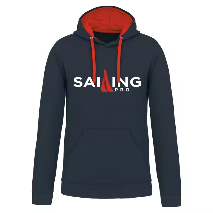 Sudadera Náutica Sailing con capucha Bicolor. Navegación - 1