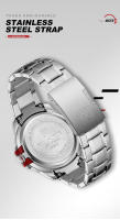 Reloj De Cuarzo Para Hombre NAVIFORCE Casual Resistente Al Agua Con Manos Luminosas Reloj De Pulsera De Acero Inoxidable Para Negocios Y Uso Diario - details 11