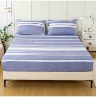 Juego De Sábanas Fitted Con Estampado Rayado De 3 Piezas - Lujosamente Suaves Y Transpirables - Incluye 1 Sábana Fitted Y 2 Fundas Para Almohadas Para Un Sueño Cómodo - details 11