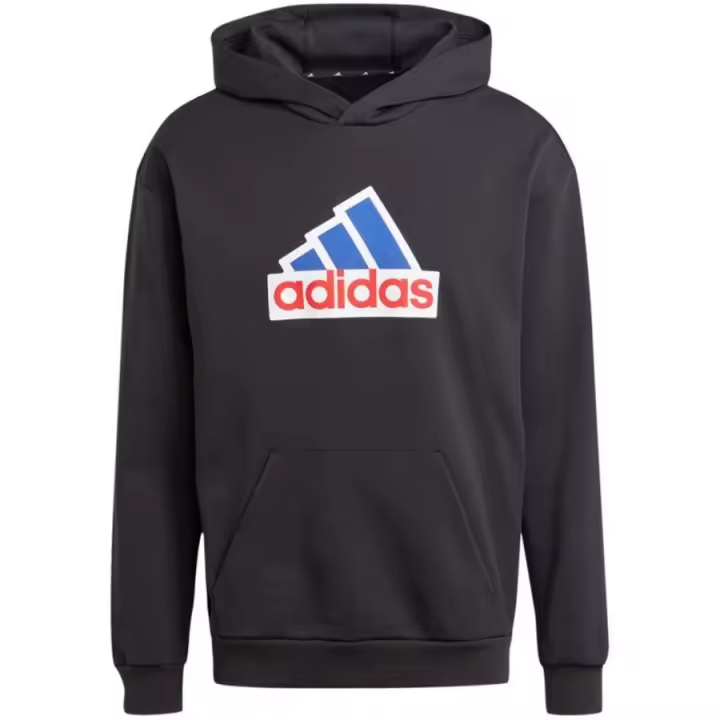 Adidas FI Bos Hd Oly M sweatshirt IS3233 sudadera con capucha y logo Adidas estampado en el pecho. Fabricada en algodón suave y transpirable, perfecta para cualquier ocasión. - 1