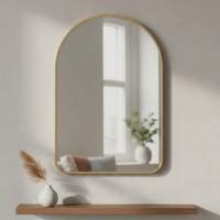 STARLEY - Espejo de Pared Jupiter 39,7x60,3cm | Moderno y Decorativo para Dormitorio y Salón | Negro o Dorado - details 0