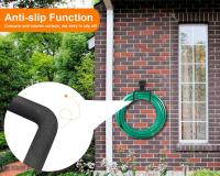 2 piezas de colgador de Manguera Resesto para almacenamiento de Manguera de Jardín, soporte de Manguera de Agua Negro para montaje en pared exterior, Carrete de Manguera de Jardín, soporte para Manguera de Jardín - details 1