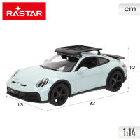 Rastar coche teledirigido Porsche 911 Dakar 1:14 con maletero desmontable, luces delanteras y traseras, suspensión independiente y mando 2.4GHz - details 3