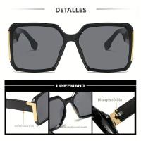 LINFEMAND Gafas De Sol Para Mujer Con Marco Grande Protección UV400 Ideal Para Fiestas De Verano Y Regalo De Vacaciones - details 1