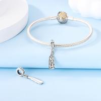 Encanto De Cruz Corona Virgen María En Plata De Ley 925 Para Pulseras Pandora Joyería Fina Para Mujer Regalo Irregular - details 20