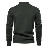 Nueva Chaqueta De Cardigan De Algodón Para Hombre AIOPESON Con Cuello Alto Y Botones Casual Para Otoño Abrigo Grueso De Punto - details 9
