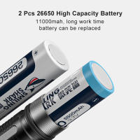 Lampara Submarina Recargable LED Smiling Shark SDQ20 Diving Flashlight Con Correa Torcha Super Brillante Para Natación Profunda Material De Aluminio - details 5