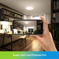 Lámpara De Techo LED De Montaje Plano Redonda 18W/24W/36W/48W Para Dormitorio Cocina Baño Garage Sala De Estar Iluminación Diaria Moderna Y Ahorradora De Energía - details 4