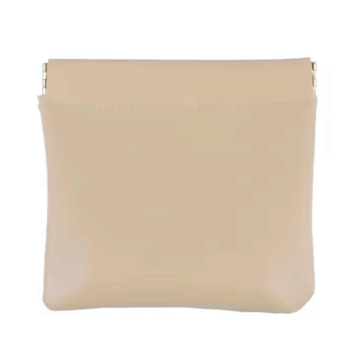 Set De 2 Bolsas De Maquillaje Miniatura De Cuero PU Bolsa De Viaje Portátil Para Labiales Monedas Y Tarjetas Con Cierre De Punta - 1