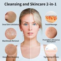 Cepillo de limpieza facial eléctrico 8 en 1 con compresas frías y calientes, 6 cabezales de cepillo, 3 velocidades de rotación, depurador facial impermeable para limpieza profunda y masaje. - details 1