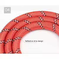 Correa Reflectante Para Perros Con Manija Padded Cómoda - Doble Fuerte Traction Rope Para Perros Fuertes - Enhance Seguridad Y Contraste - details 7