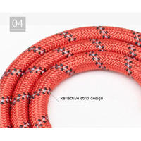 Correa Reflectante Para Perros Con Manija Padded Cómoda - Doble Fuerte Traction Rope Para Perros Fuertes - Enhance Seguridad Y Contraste - details 7