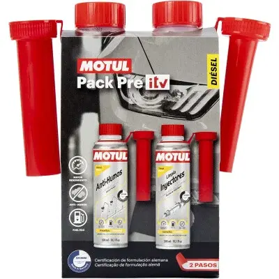 Motul Kit Pre Itv Diesel 300x2ml - Tratamiento Eliminador de Humos - Limpia Inyectores Diesel - 1