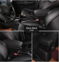 Soporte Central Para Honda Fit / Jazz 2015-2020 Caja De Almacenamiento Interior Con 3 USB Material PU Y Plástico ABS - details 12