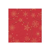 Servilleta Desechable (40 x 40 cm - 4 capas - Star Shine Rojo - 50 Uds) - details 0