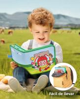 Juguete Sensorial Montessori Para Niños Busy Board Con Historias De Animales De La Granja Juego Educativo Para El Desarrollo De Los Dedos Y Aprendizaje Preescolar Actividades De Viaje - details 9