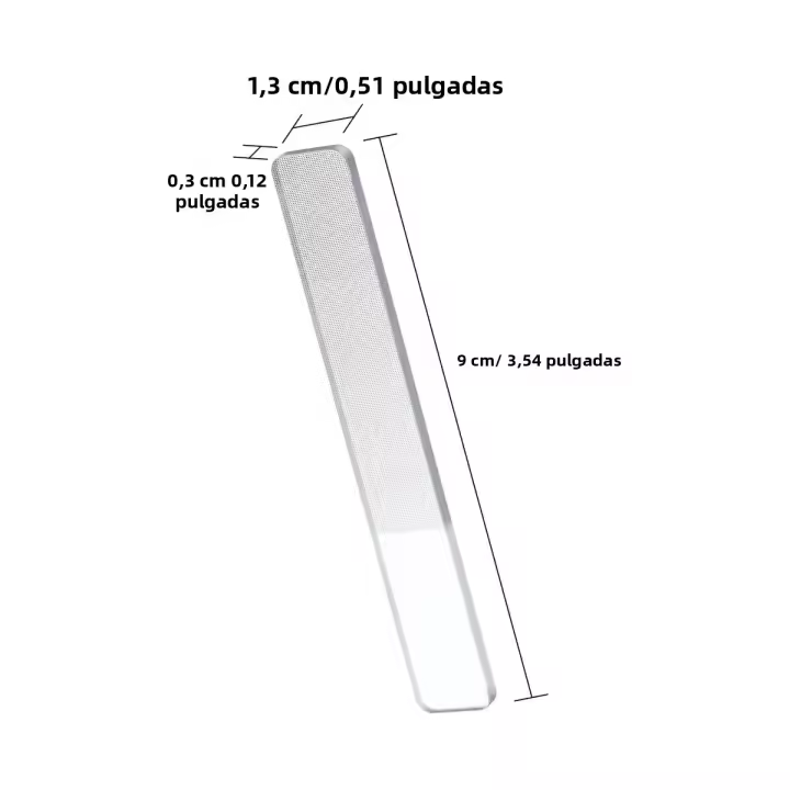 Archito De Uñas Profesional Para Uñas Naturales Nano Buffers De Cristal Pulidora De Uñas Material De Vidrio Pack Individual - 1